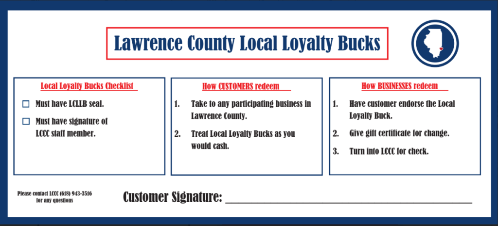 Lawrence County Chamber Loyalty Bucks