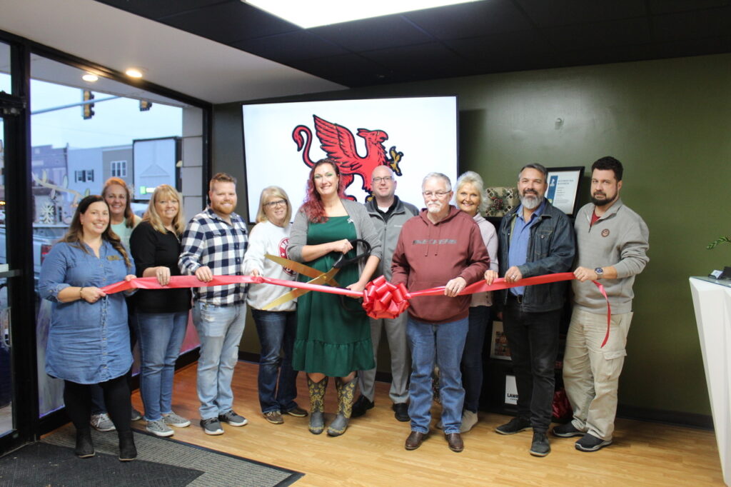 Ribbon Cutting for Big Red Productions December 2023