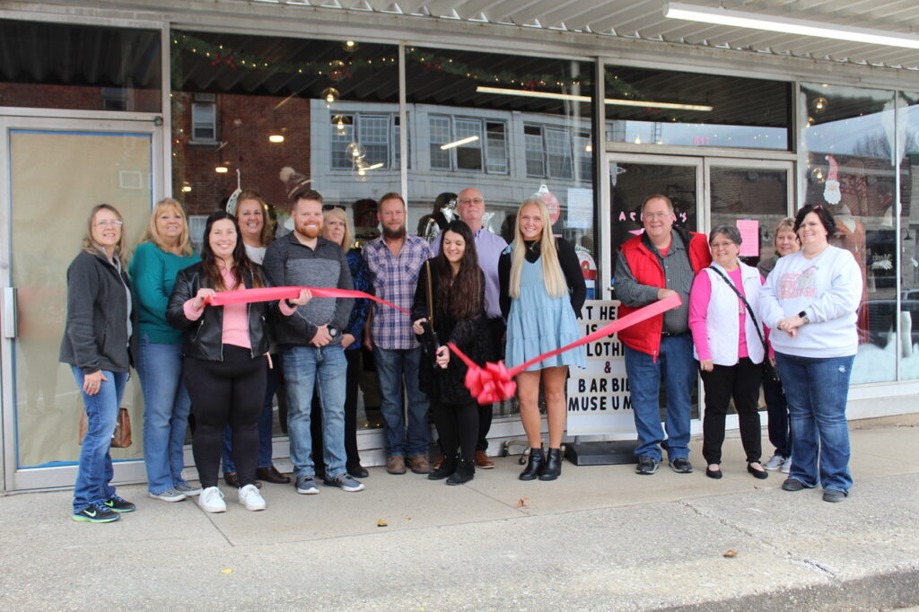 Ribbon Cutting for Athena's Fashion December 2023