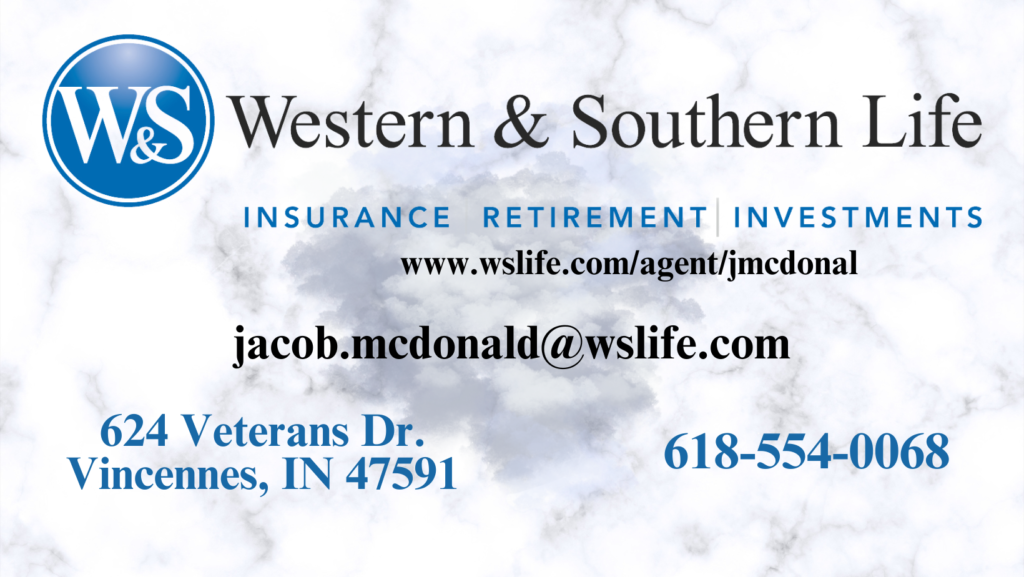 Jacob McDonald-Western & Southern Life, Vincennes, Indiana