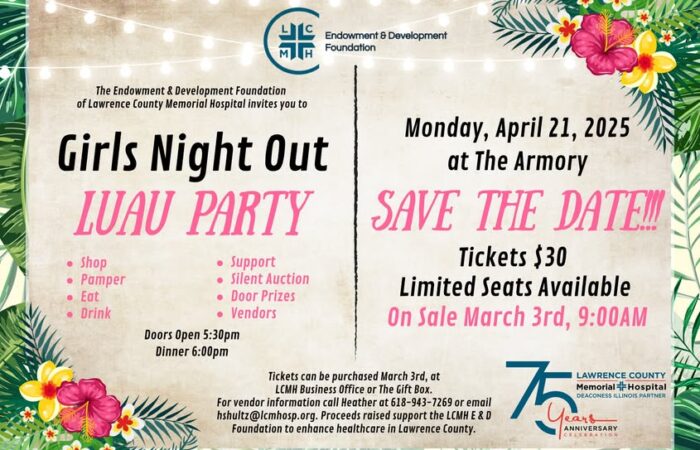 LCMH 2nd Annual Girls Night Out – Luau Party, Lawrenceville, Illinois