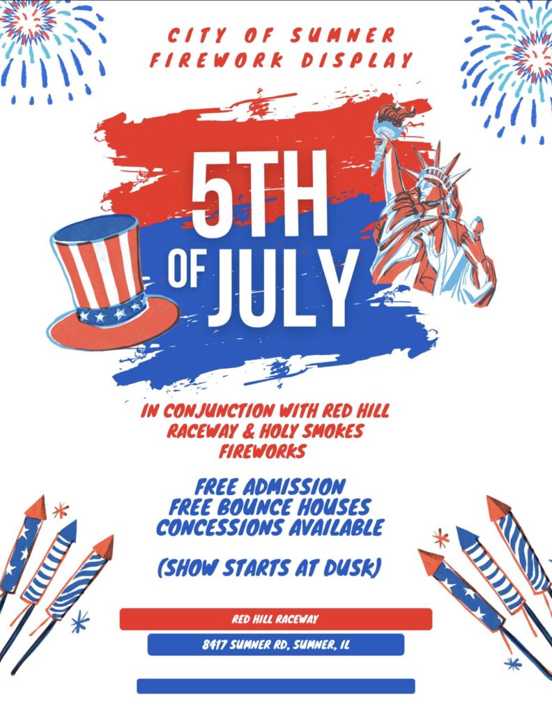 City of Sumner Fireworks , Illinois