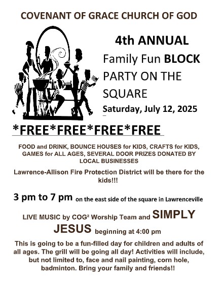 Covenant of Gtace Church of God - 4th Annual Block Party 2025, Illinois